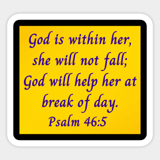 Bible Verse Psalm 46:5 Sticker